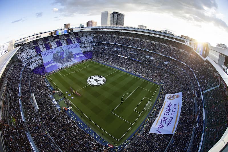 Sân vận động Santiago Bernabéu của CLB Real Madrid